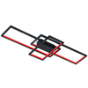 LAMPA sufitowa THIAGO 652610342 Trio geometryczna OPRAWA ramki LED RGB 36W 3000K - 6000K metalowe grafitowe