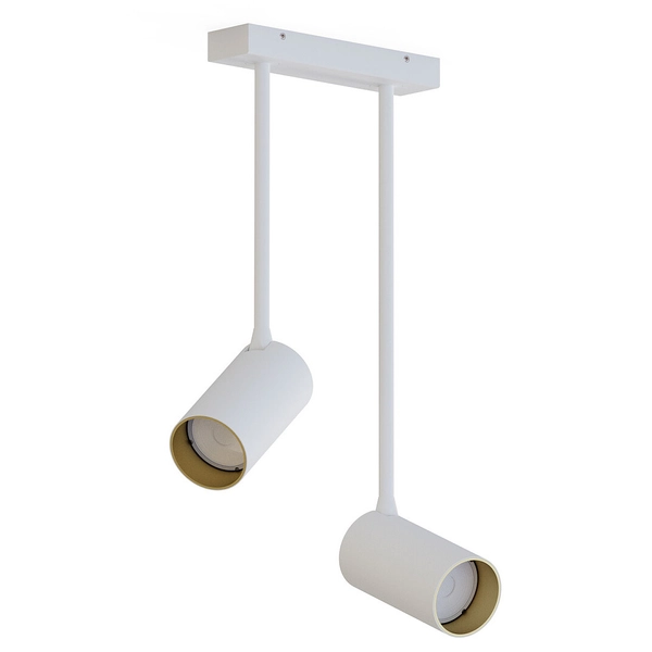 Lampa stropowa 2-płomienna Mono 7672 kuchenna nad wyspę biała