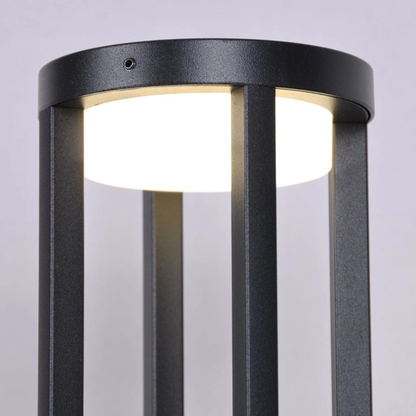 Stojąca LAMPA ogrodowa Ubbe K-8139 Kaja zewnętrzna OPRAWA outdoor LED 9W 4000K metalowa IP54 czarna