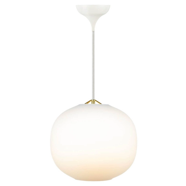 Kulista lampa wisząca Navone 2220433001 okrągła szklana biały