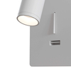 Ledowy kinkiet do salonu Mirax C041WL-L3W3K LED 3W 3000K reflektor biały