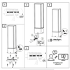 Ogrodowa LAMPA stojąca ATHIE DL142526260 Trio metalowa OPRAWA outdoor LED 15W 3000K słupek IP54 grafitowy