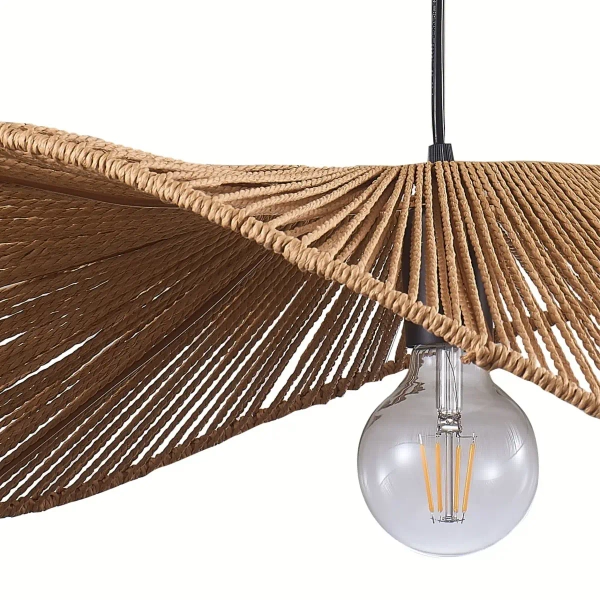 Wisząca lampa bambusowa Capri 329127 nad wyspę eco beżowa