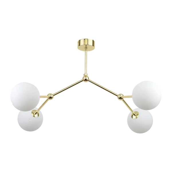 Molekułowa sufitowa lampa Fairy 6470 TK Lighting szklane klosze kule złota