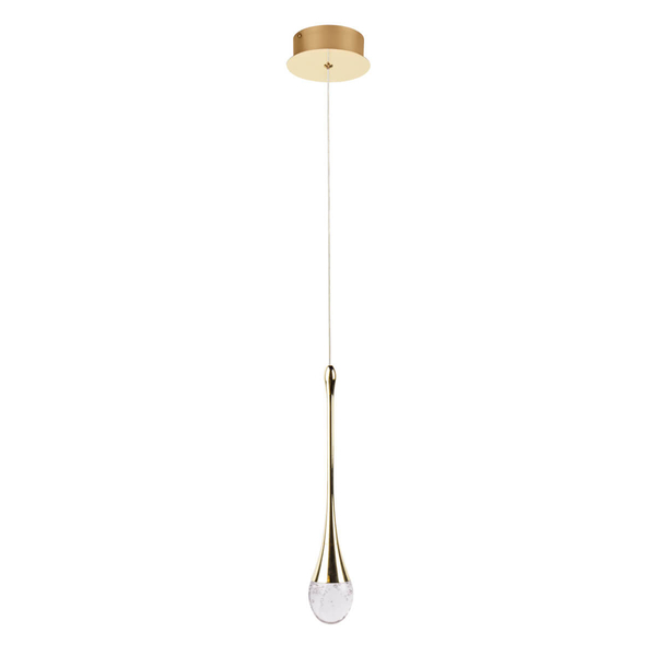 Nowoczesna lampa zwis DALMA AZ6006 Azzardo LED 4W 3000K przezroczysty złoty