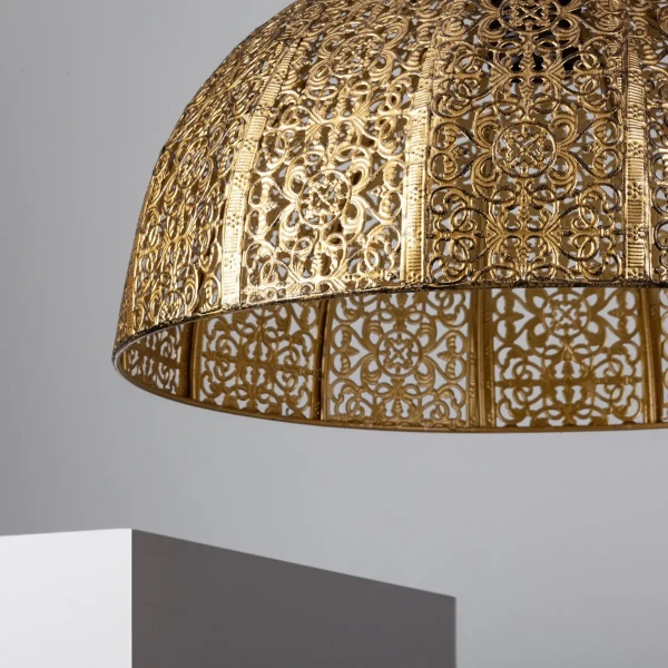 Jadalniana lampa wisząca Maestro ABR-LWE-E27 metalowa złota