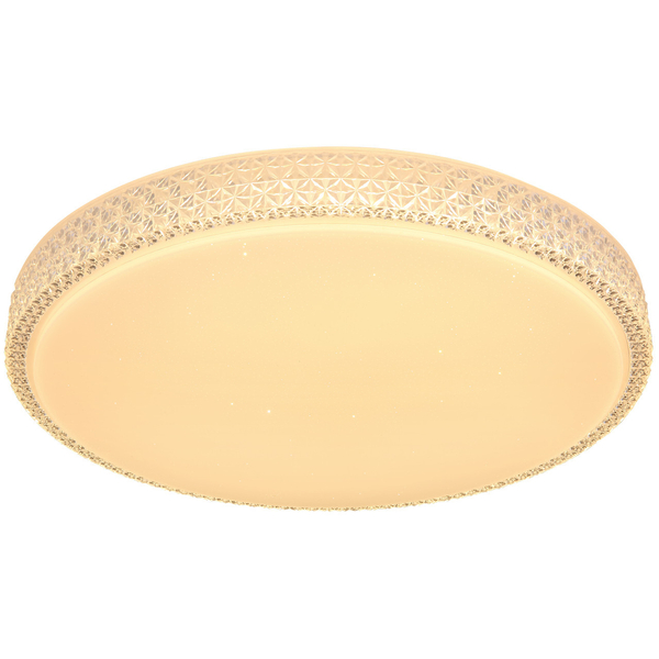 Plafon LAMPA sufitowa OVI 41749-40 Globo metalowa OPRAWA okrągła LED 40W 3000K - 6500K crystal glamour biały - przezroczysty