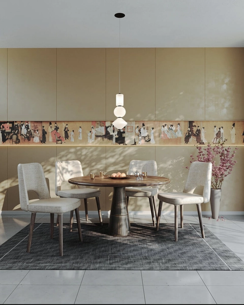 Ledowa lampa wisząca Akiko do przedpokoju 23W 3000K czarna biała