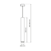 Lampa podłużna wisząca Hudson MLP8798 klasyczna czarna