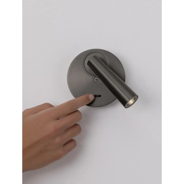 Ścienna lampa regulowana tuba LAVONTO LE45531 LED 3W 3000K srebrna