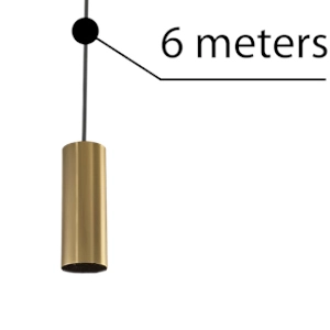 Zwis na kablu 6m Ziko AZ3456 Azzardo moduł wiszący mosiądz
