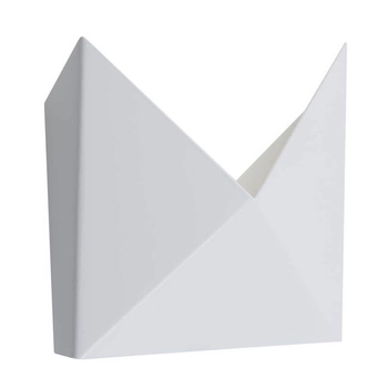 Kinkiet LAMPA ścienna AGI 7443 Shilo metalowa OPRAWA przyścienna trójkąty białe