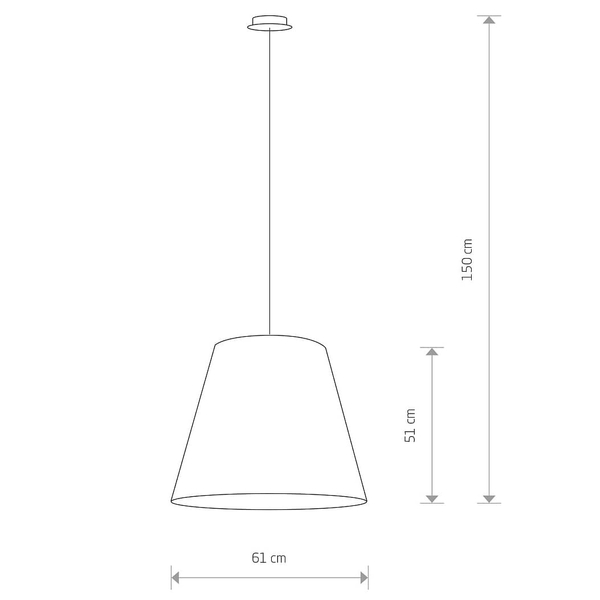 Wisząca lampa do salonu Moss 9737 Nowodvorski klasyczna z abażurem czarna