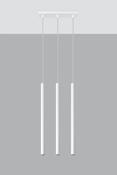 LAMPA wisząca STELLO SL.0466 metalowa OPRAWA listwa ZWIS sople tuby białe