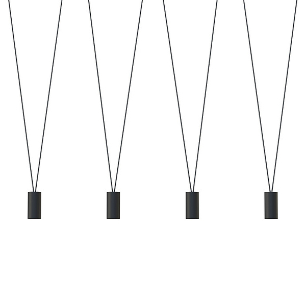 Czarna lampa wisząca More Tone 7822 minimalistyczna do sypialni