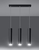 LAMPA wisząca SL.0329 metalowa OPRAWA zwis tuby czarne