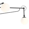 Loftowa lampa ścienna Soho 1105D1 kule na wysięgniku czarny biały