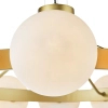 Molekułowa wisząca lampa Tauri TAU1235 ring kule złote białe