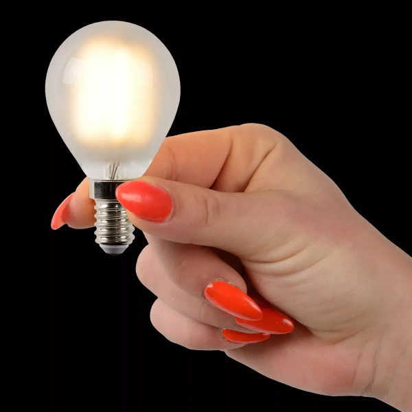 Bańka żarówka LED 49022/04/67 Lucide E14 4W 2700K 360lm szklana przydymiona