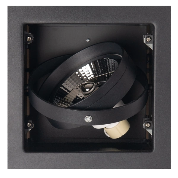 Sufitowa oprawa wpustowa MATRIX H0048 Maxlight metalowa czarna