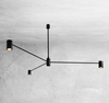 LAMPA sufitowa DAKATA 5648 Shilo metalowa OPRAWA tuby czarne