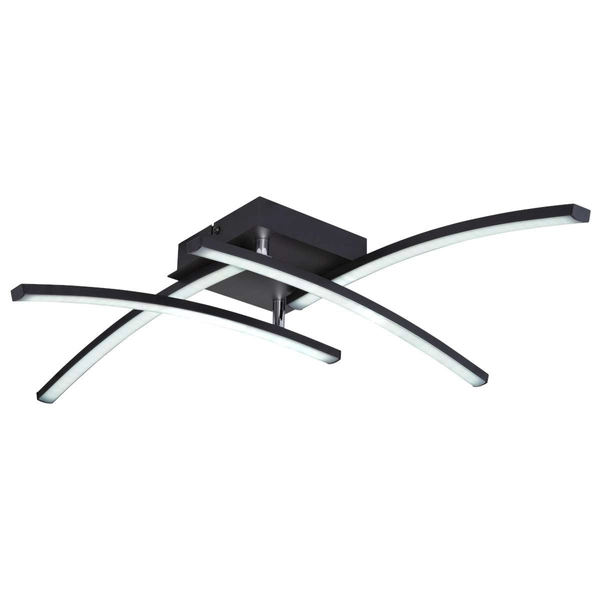 LAMPA sufitowa TANSY 67129-24 Globo metalowa OPRAWA plafon LED 24W 3000K-6000K regulowany czarny