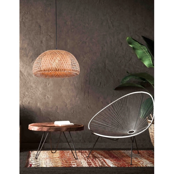 Lampa wisząca ekologiczna Parral LE42138 bambusowa beżowa