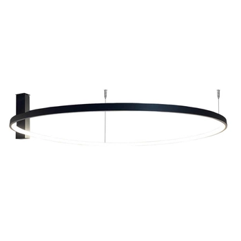 Nasufitowa lampa metalowa Agari 1340 LED 54W 3000K czarny ring