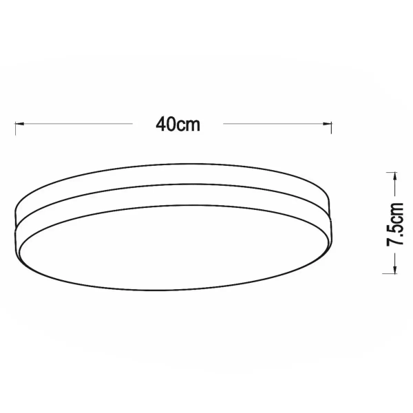 Jadalniana lampa przysufitowa BISKIT 79111/40/31 LED 36W 2700K IP44 biały