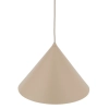 Loftowa wisząca lampa Cono 10621 stożkowa do jadalni beżowy
