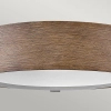 Naturalny plafon do sypialni Sawyer HK-SAWYER-F-M-SQ okrągły drewno Sequoia