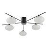 Sufitowa lampa do sypialni Jasper JAS5422 molekuły białe czarne