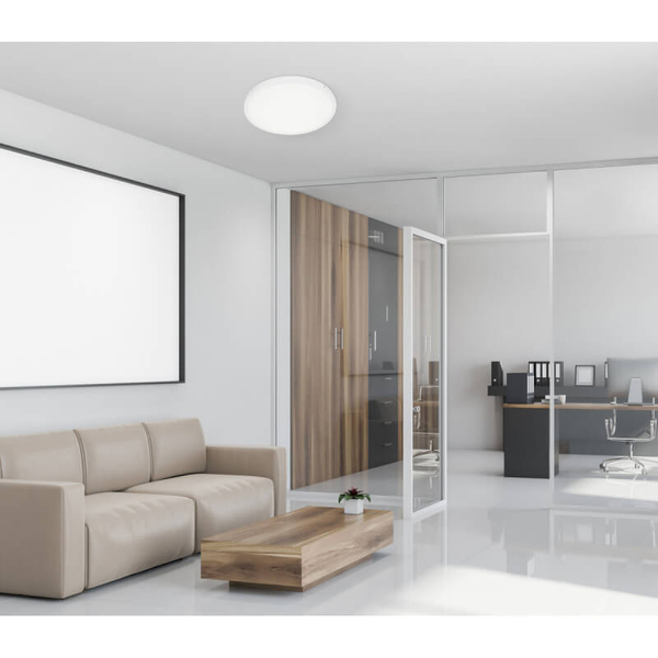 Natynkowy plafon minimalistyczny Pelaro LED 36W 3000K biały