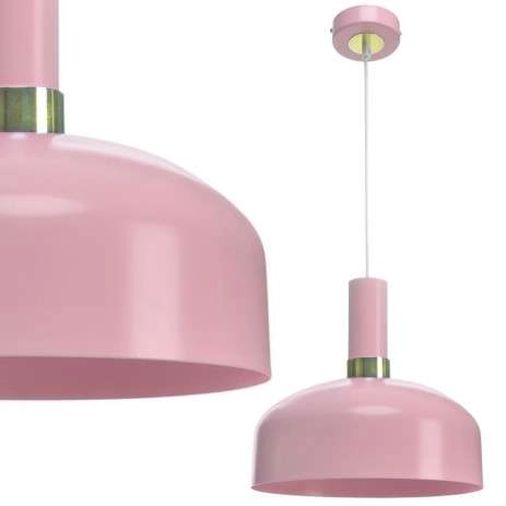 Wisząca LAMPA loft MALMO MLP6199 Milagro metalowa OPRAWA zwis różowy