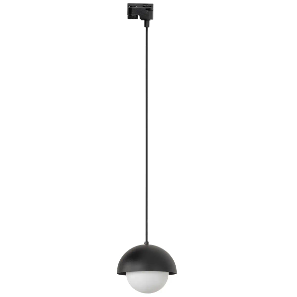 Nowoczesna wisząca lampa szynowa 1-fazowa Tracer 10648 kula czarny