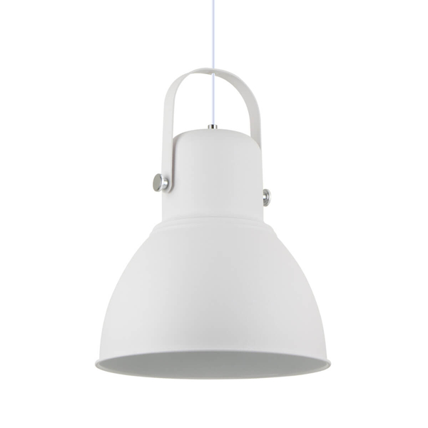 Wisząca Lampa loftowa Kairos A8015-SWH nad wyspę metal kopuła biały