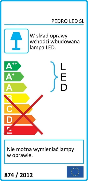 Elewacyjna lampa PEDRO 03793 Ideus zewnętrzna OPRAWA LED 15W 4000K z czujnikiem IP54 biała