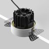 Podtynkowa lampa Round DL058-12W3K-TRS-BS LED 12W 3000K kuchenna mosiądz
