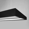 Minimalistyczna lampa wisząca TH.163 czarna LED 50W pokojowa 