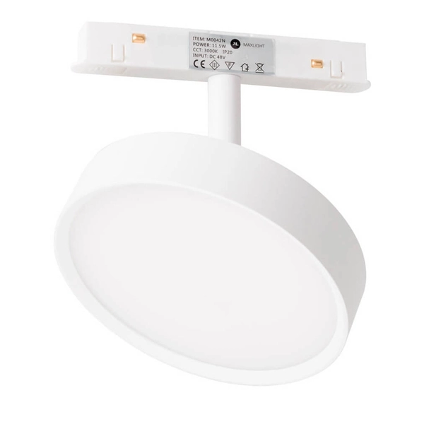 Reflektor do szyn magnetycznych Magnetic M0042N Maxlight LED 11,5W 3000K krążek biały