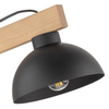 Regulowana lampka nocna Oslo 5346 TK Lighting rustykalna drewniana czarna