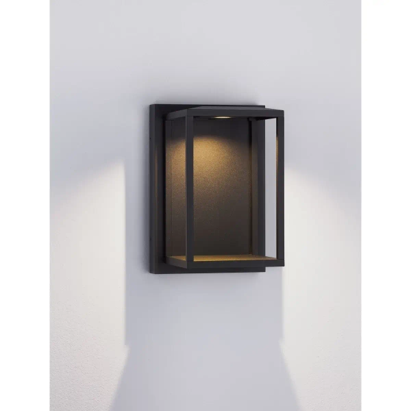 Lampa ścienna na taras ORVENZA LE75190 LED 17W 3000K IP65 czarna