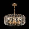 Wisząca LAMPA glamour PUNTES MOD043PL-06G Maytoni okrągła OPRAWA szklany ZWIS modernistyczny złoty