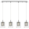 Wisząca lampa szklana Duchess 3116 na listwie do pokoju crystal chrom