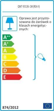 Abażurowa Lampa stołowa REA RLT93163-1B stojąca LAMPKA okrągła czarna