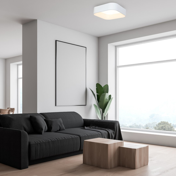 LAMPA sufitowa ASTRO ML6355 Milagro metalowa OPRAWA plafon LED 24W 4000K kwadratowy biały