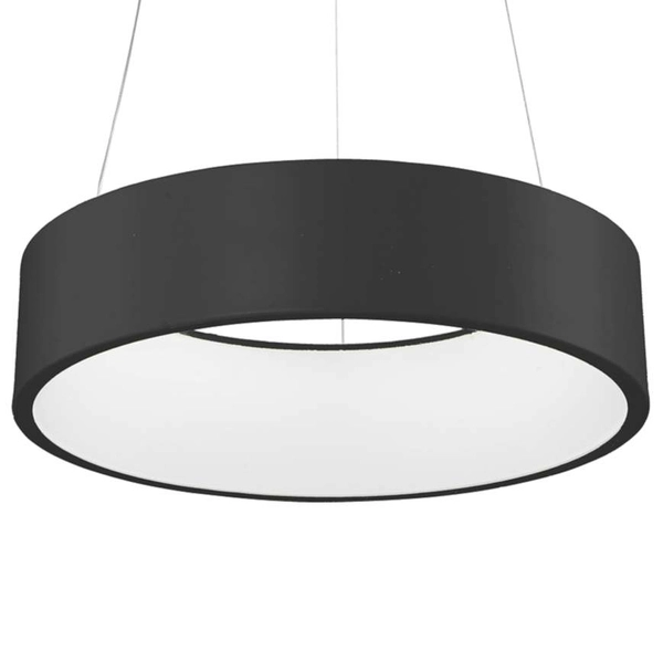 LAMPA wisząca CHIARA 3945-832RP-BK-3 Italux OPRAWA okrągła LED 32W 3000K pierścień ring czarna
