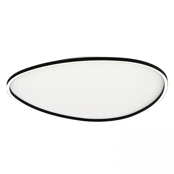 Natynkowy plafon ledowy 23211 LED 58W 3000K owalny czarny