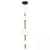 Ledowa lampa wisząca okrągła 20132 LED 13W 3000K kule szklane czarny