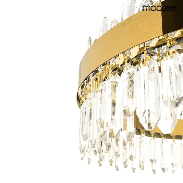 Kryształowa lampa wisząca AMIRA MSE1501100408 Moosee LED 21W 3000K złota